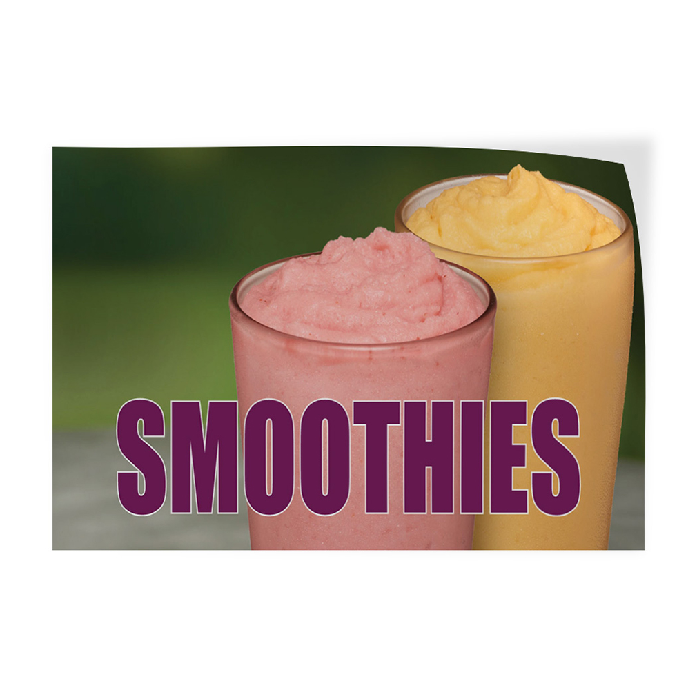 Decal Stickers Smoothies F Outdoor Advertising Printing Vinyl Store Sign Label
