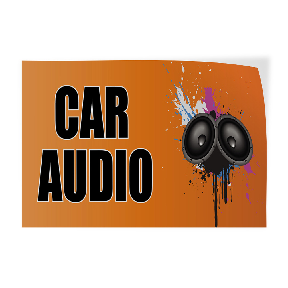 Decal Stickers Car Audio Outdoor Advertising Printing Vinyl Store Sign ...