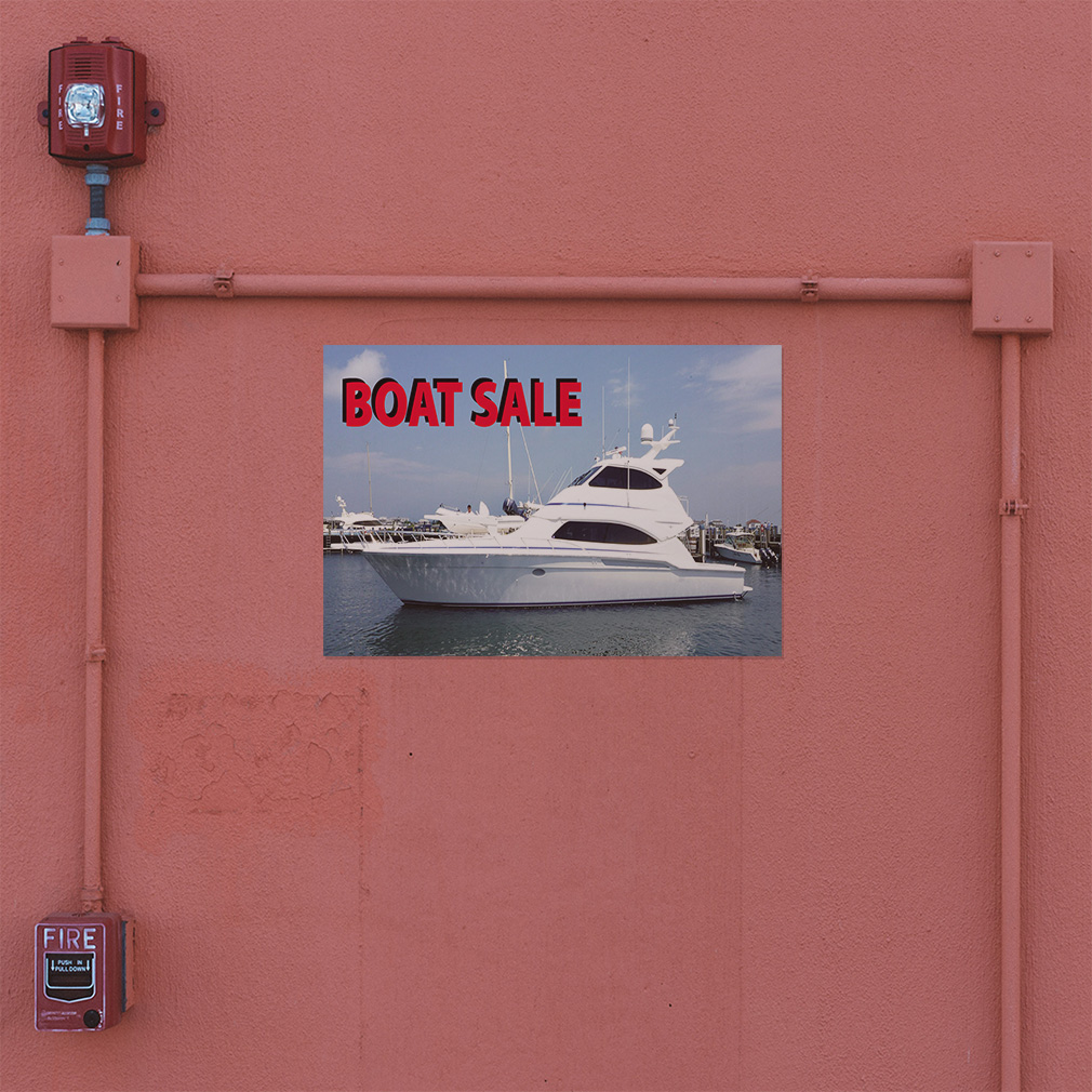Decal Stickers Boat Sale B Outdoor Advertising Printing Vinyl Store Sign Label - Picture 3 of 5