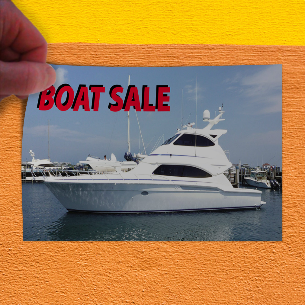 Decal Stickers Boat Sale B Outdoor Advertising Printing Vinyl Store Sign Label - Picture 4 of 5