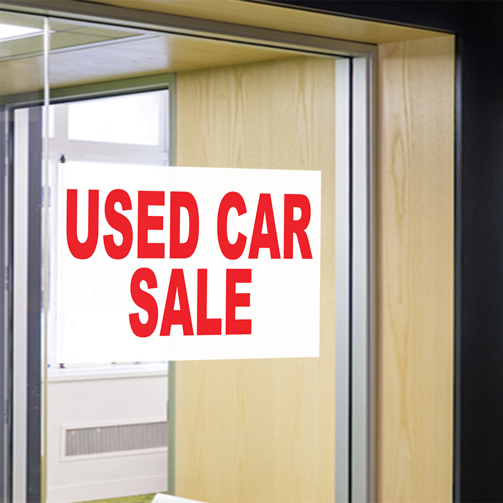 Decal Stickers Used Car Sale Red Auto Repair Shop Vinyl Store Sign ...