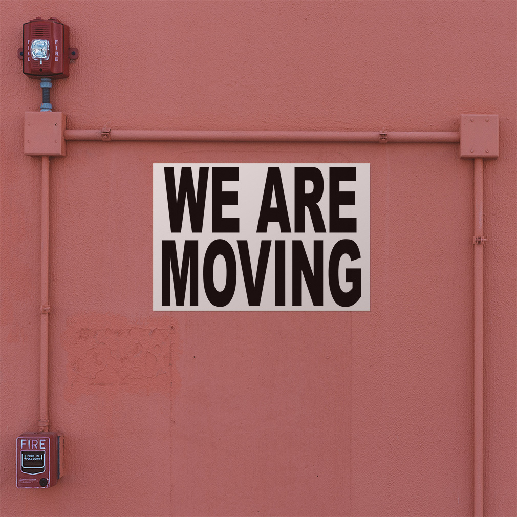 Decal Stickers We Are Moving Black Vinyl Store Sign Label Business | eBay