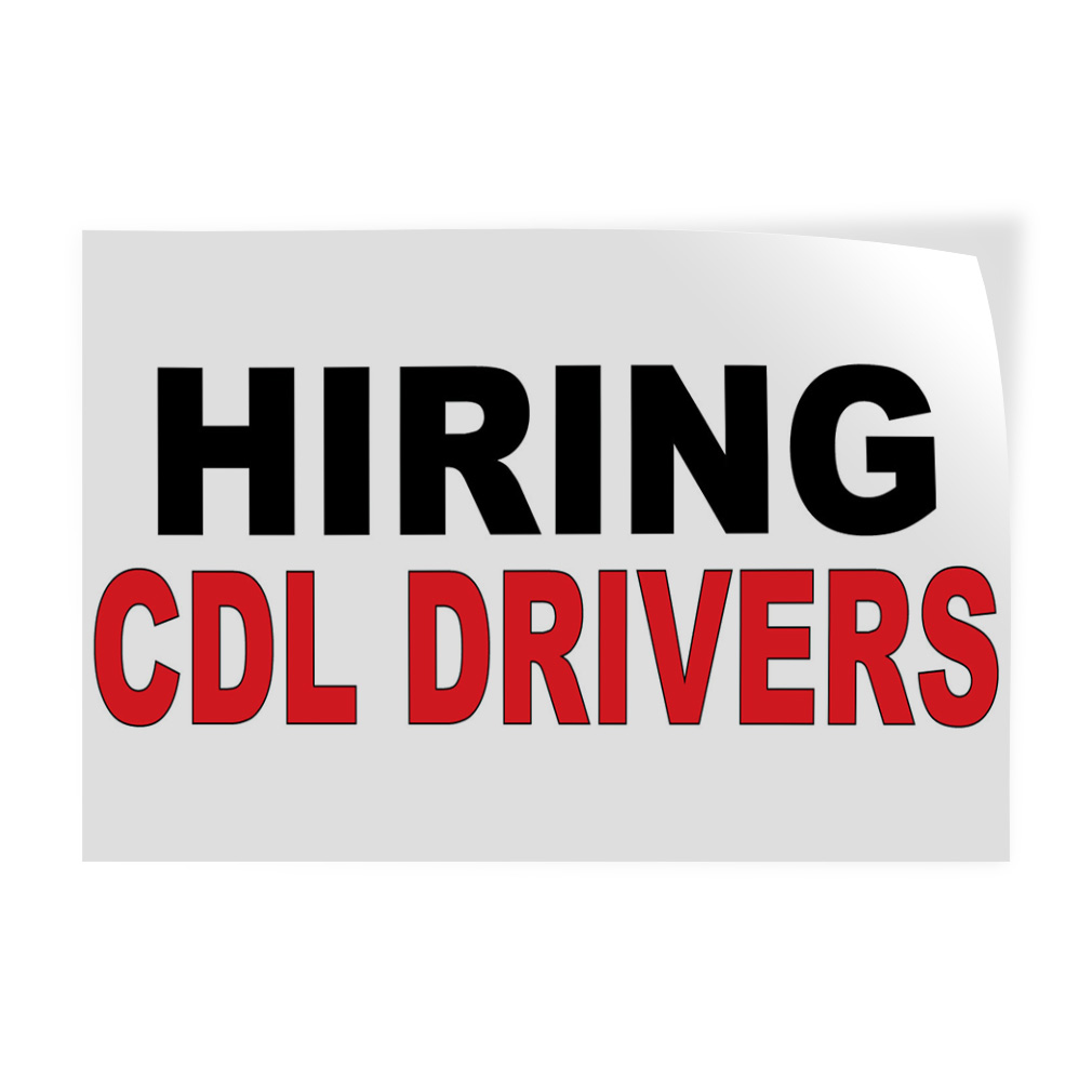 Decal Sticker Multiple Sizes Hiring Cdl Drivers Business Hiring cdl Drivers Outdoor Store Sign White 24inx18in Set of 10 Decal Sticker Multiple Sizes Hiring Cdl Drivers Business Hiring cdl Drivers Outdoor Store Sign White 24inx18in Set of 10