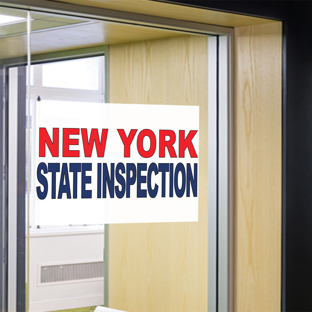 Decal Stickers New York State Inspection Red Blue Vinyl 
