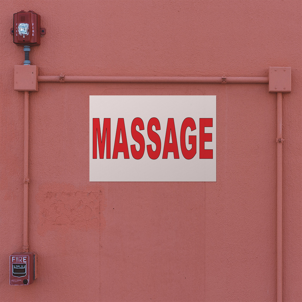 Decal Stickers Vip Room Red Blue Vinyl Store Sign Label Business