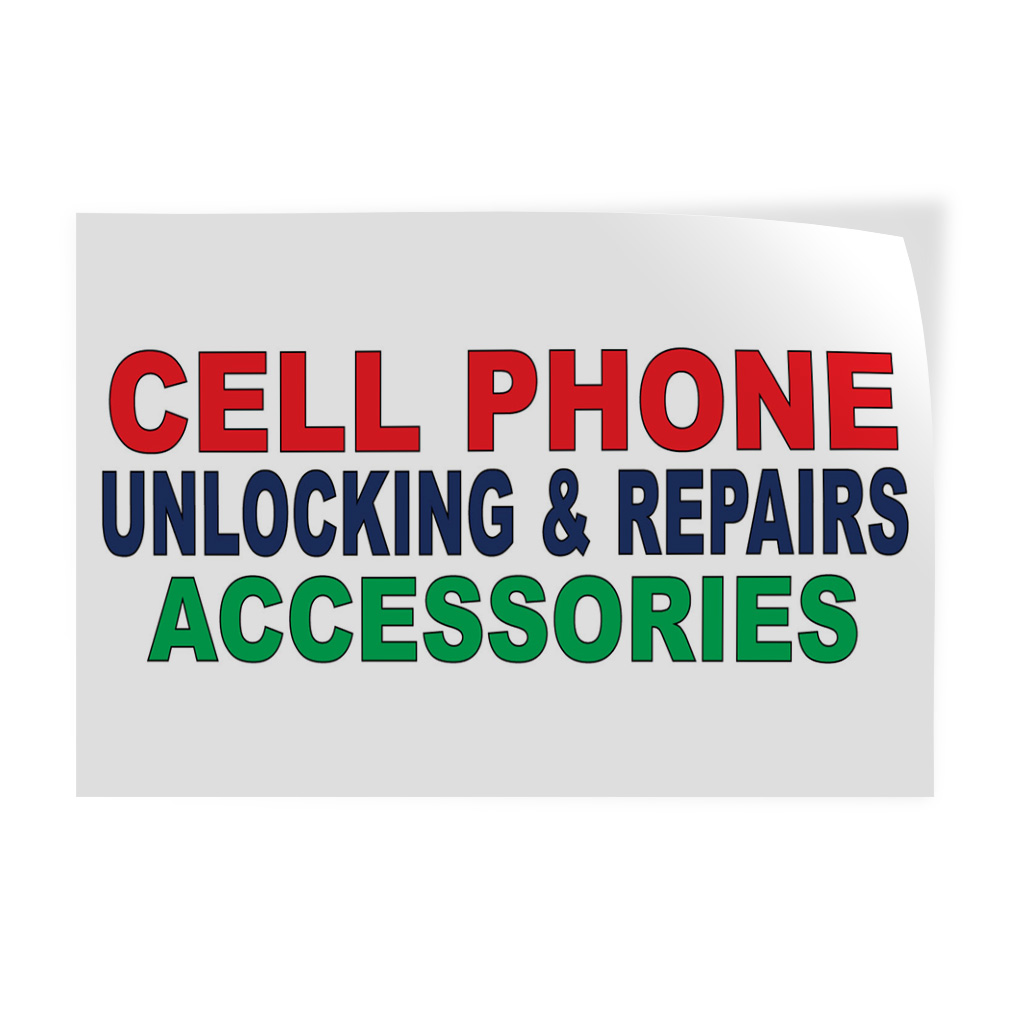 Decal Stickers Cell Phone Unlocking & Repairs Accessories Red Blue Green B Vinyl