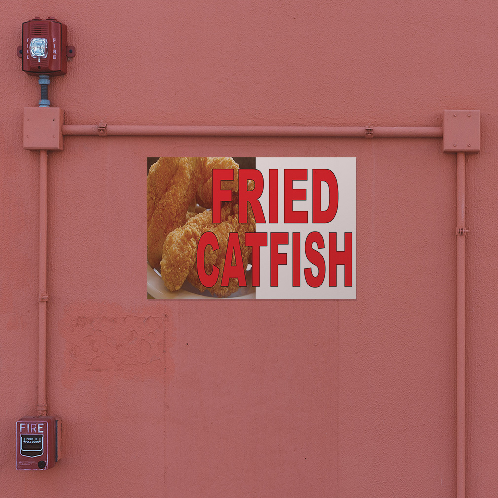 Decal Stickers Fried Catfish Red Food Bar Restaurant Food Truck Store ...